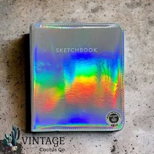 New! Sheffield Home Paper Goods Iridescent ZIP Sketch Binder w/Sketch Pad